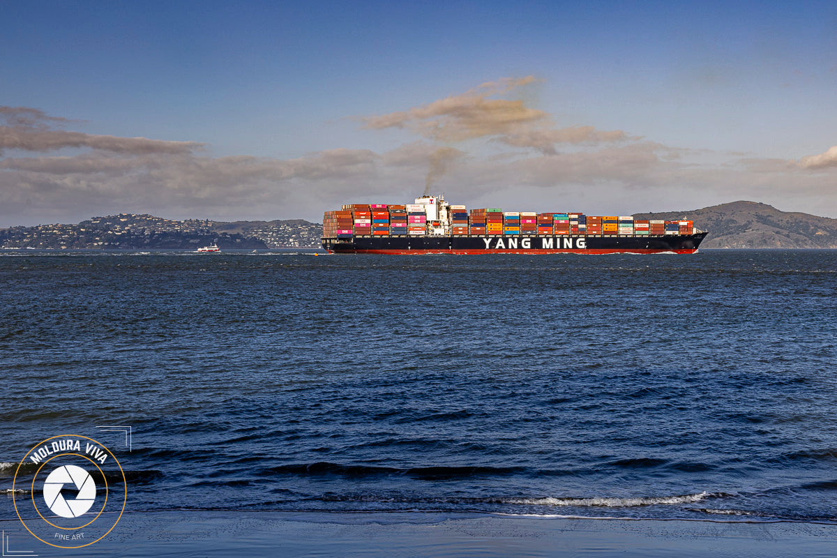 Cargueiro Chinês na Bay de San Francisco - CA