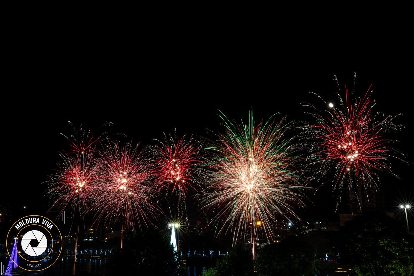Fogos de Fim de Ano - Lago Central de Guarapuava -PR