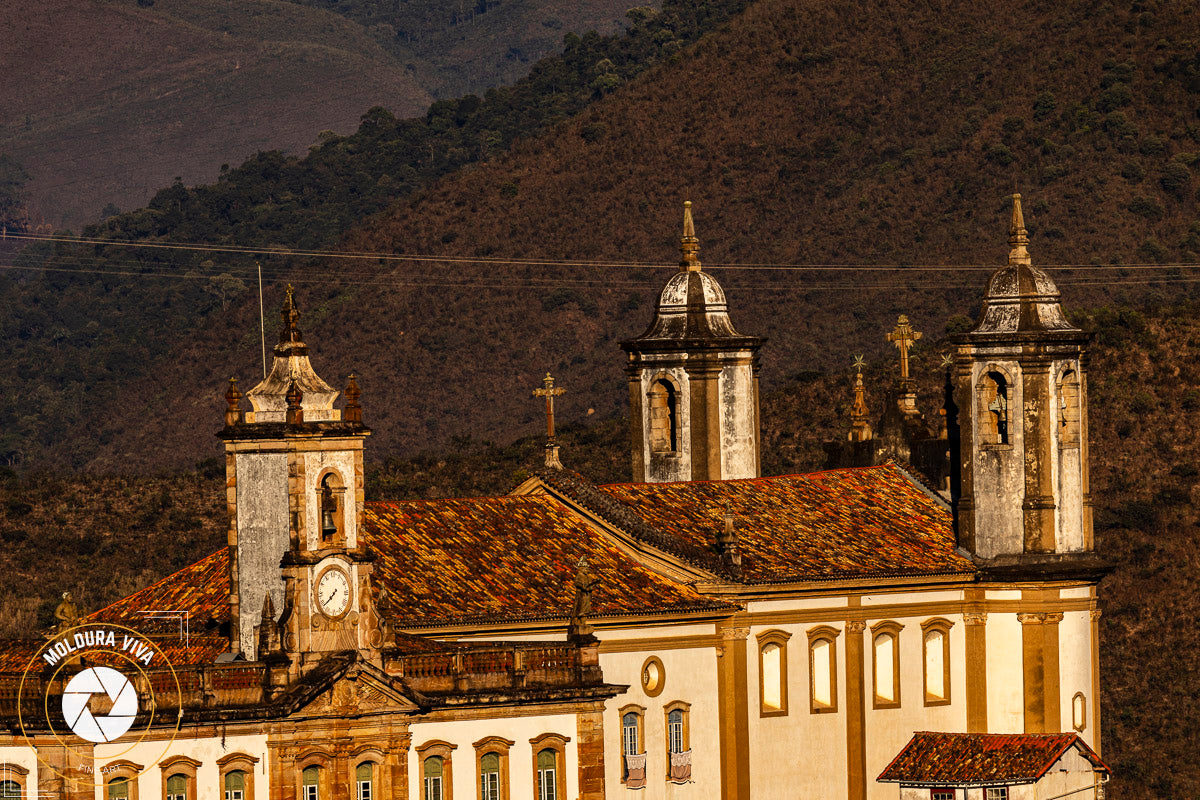 Lateral da Igreja Nossa Senhora do Carmo em Ouro Preto - MG