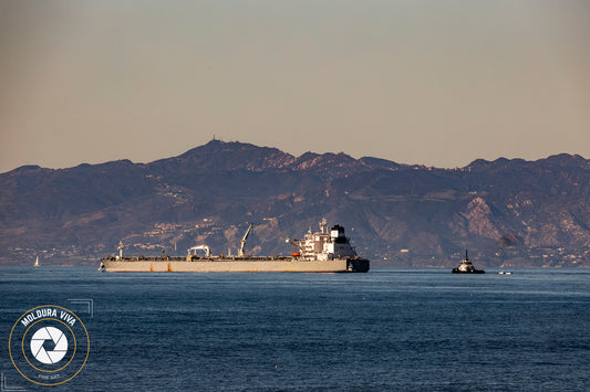 Navio Cargueiro na Costa de Los Angeles - CA