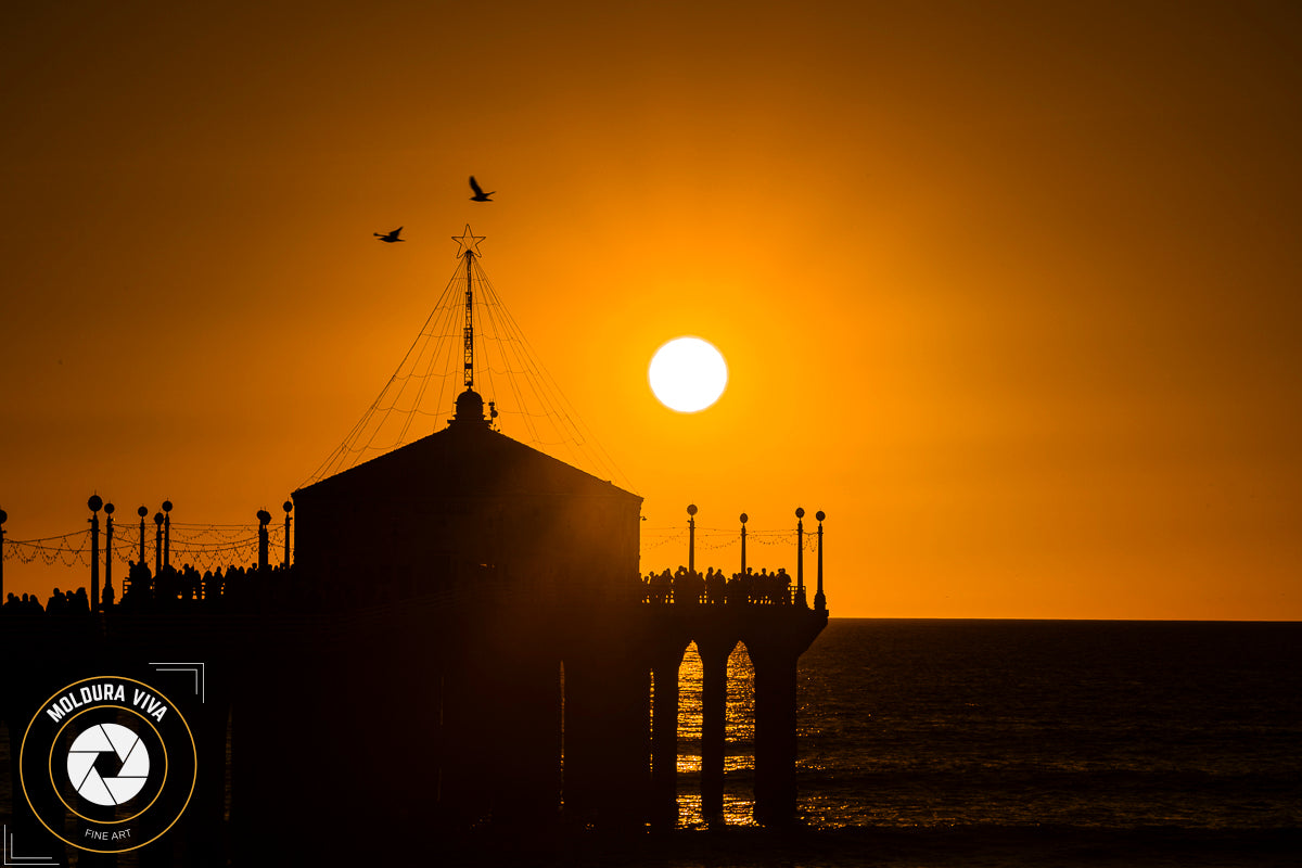 Versão 4 de Por do Sol no Pier Manhattan - Los Angeles - CA