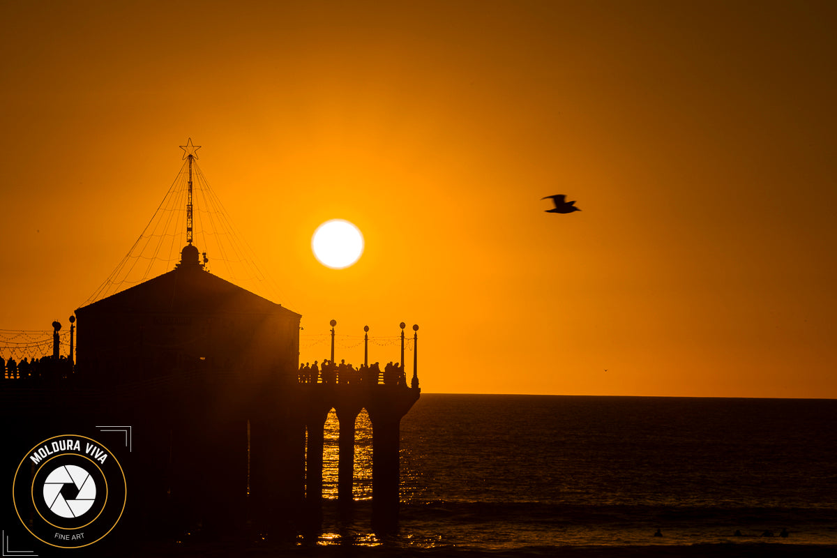 Versão 5 de Por do Sol no Pier Manhattan - Los Angeles - CA