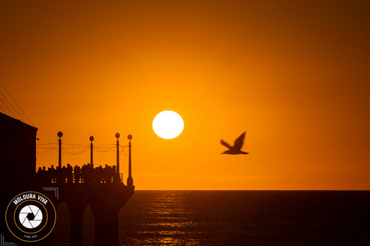 Por do Sol no Pier Manhattan - Los Angeles - CA