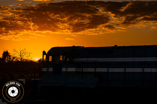 Por do Sol na Ferrovia Norte-Sul - GO