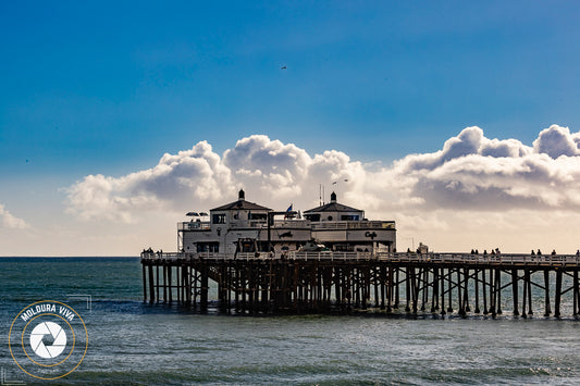 Mar calmo no Pier Santa Mônica - Malibu - CA