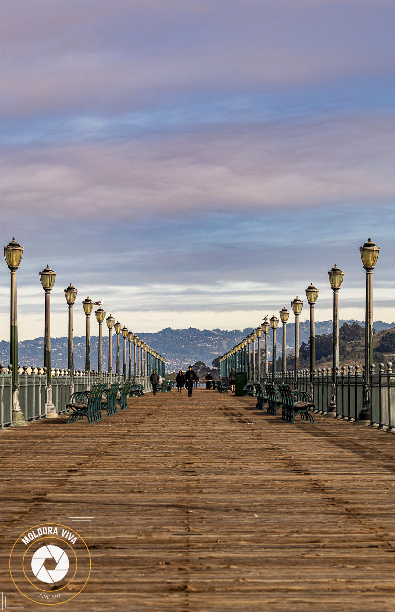 Corredor de Pier na Baia de São Francisco– CA