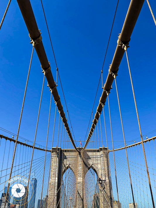 Cabos da Ponte do Brooklyn - New York - NY