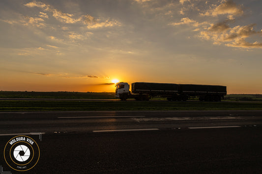 Por do Sol na Rodovia Anhanguera - SP