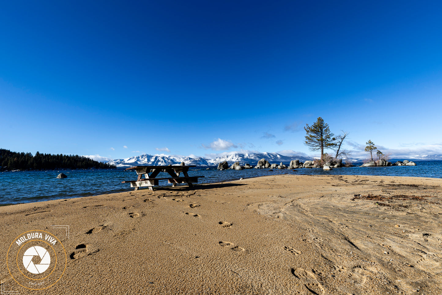 Paisagens de Lago Tahoe e Montanhas - EUA