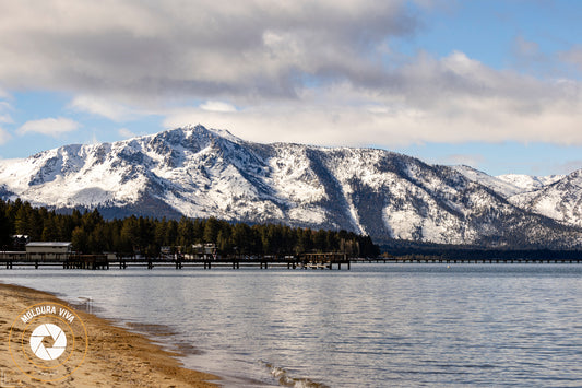 Neve nas Montanhas e Lago Tahoe - EUA